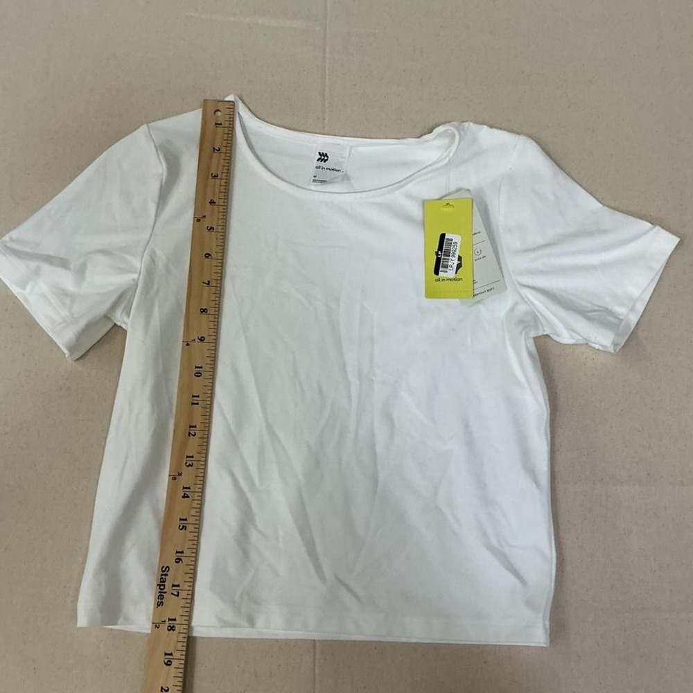 All In Motion white active tee - Picture 3 of 5